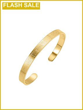 Gold Plated Cuff Bracelet Ayatul Kursi Arabic Islamic Jewelry Gift